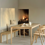 Bok bench - oak White Cliff Studio Bench / Dining Bench