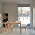 Bok bench - oak White Cliff Studio Bench / Dining Bench