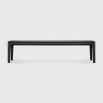 Bok bench - varnished oak - black White Cliff Studio Bench / Dining Bench
