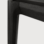 Bok bench - varnished oak - black White Cliff Studio Bench / Dining Bench