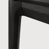 Bok bench - varnished oak - black White Cliff Studio Bench / Dining Bench