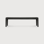 Bok bench - varnished oak - black White Cliff Studio Bench / Dining Bench