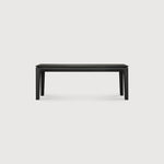 Bok bench - varnished oak - black White Cliff Studio Bench / Dining Bench