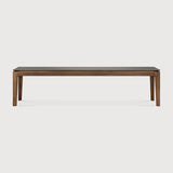 Bok bench - varnished teak - brown White Cliff Studio Bench / Dining Bench