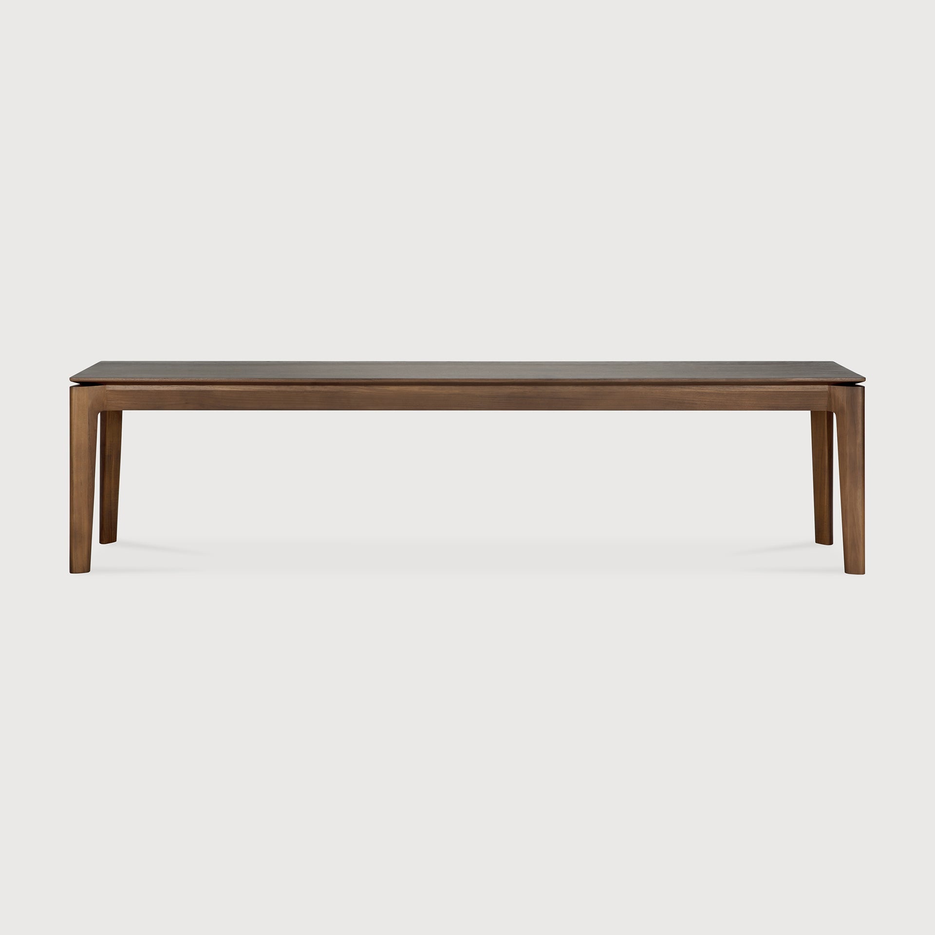 Bok bench - varnished teak - brown White Cliff Studio Bench / Dining Bench
