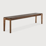 Bok bench - varnished teak - brown White Cliff Studio Bench / Dining Bench