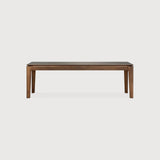 Bok bench - varnished teak - brown White Cliff Studio Bench / Dining Bench