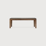 Bok bench - varnished teak - brown White Cliff Studio Bench / Dining Bench