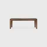 Bok bench - varnished teak - brown White Cliff Studio Bench / Dining Bench