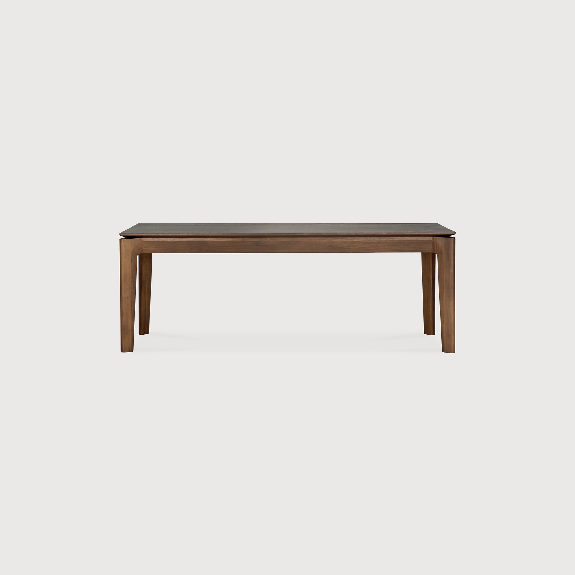Bok bench - varnished teak - brown White Cliff Studio Bench / Dining Bench