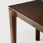 Bok bench - varnished teak - brown White Cliff Studio Bench / Dining Bench