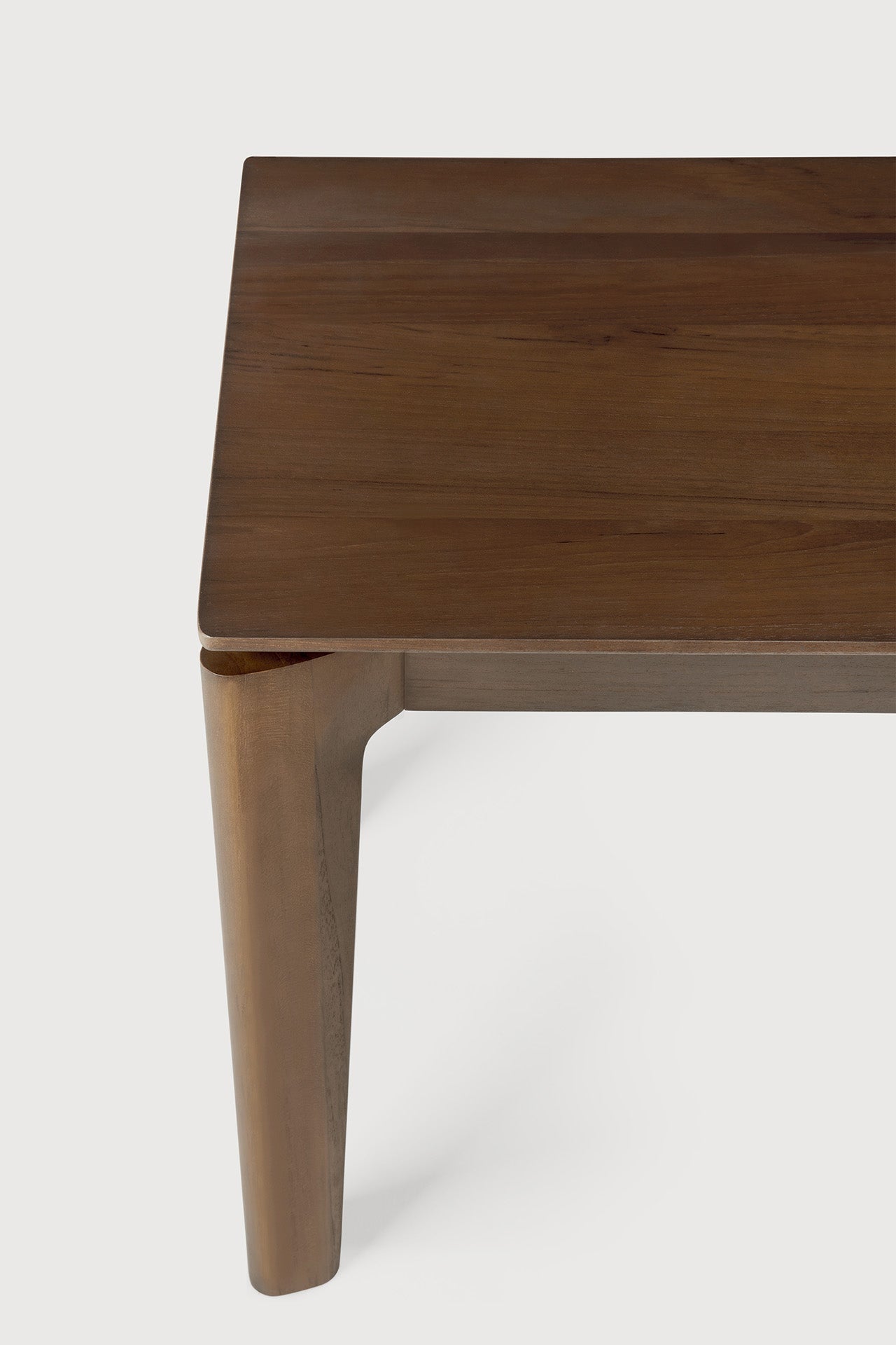 Bok bench - varnished teak - brown White Cliff Studio Bench / Dining Bench