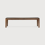 Bok bench - varnished teak - brown White Cliff Studio Bench / Dining Bench