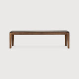 Bok bench - varnished teak - brown White Cliff Studio Bench / Dining Bench