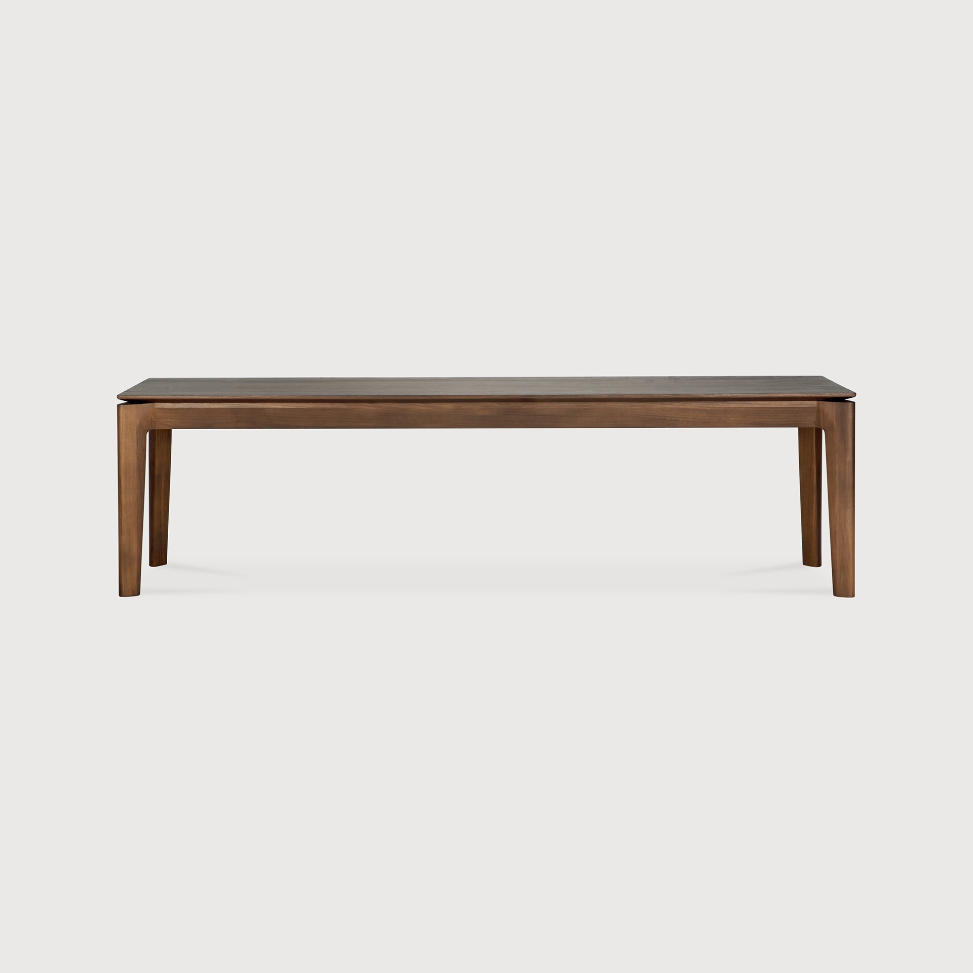 Bok bench - varnished teak - brown White Cliff Studio Bench / Dining Bench