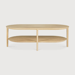 Bok coffee table - oak - oblong - 1 shelf White Cliff Studio COFFEE TABLE