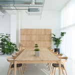 Bok cowork desk - varnished oak - rectangular - CEE7/3 (DE, NL, ES, RU...) White Cliff Studio Desk