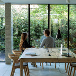 Bok cowork desk - varnished oak - rectangular - CEE7/3 (DE, NL, ES, RU...) White Cliff Studio Desk