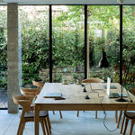 Bok cowork desk - varnished oak - rectangular - CEE7/3 (DE, NL, ES, RU...) White Cliff Studio Desk