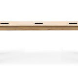 Bok cowork desk - varnished oak - rectangular - CEE7/5 (FR, BE, PL, CZ…) White Cliff Studio Desk