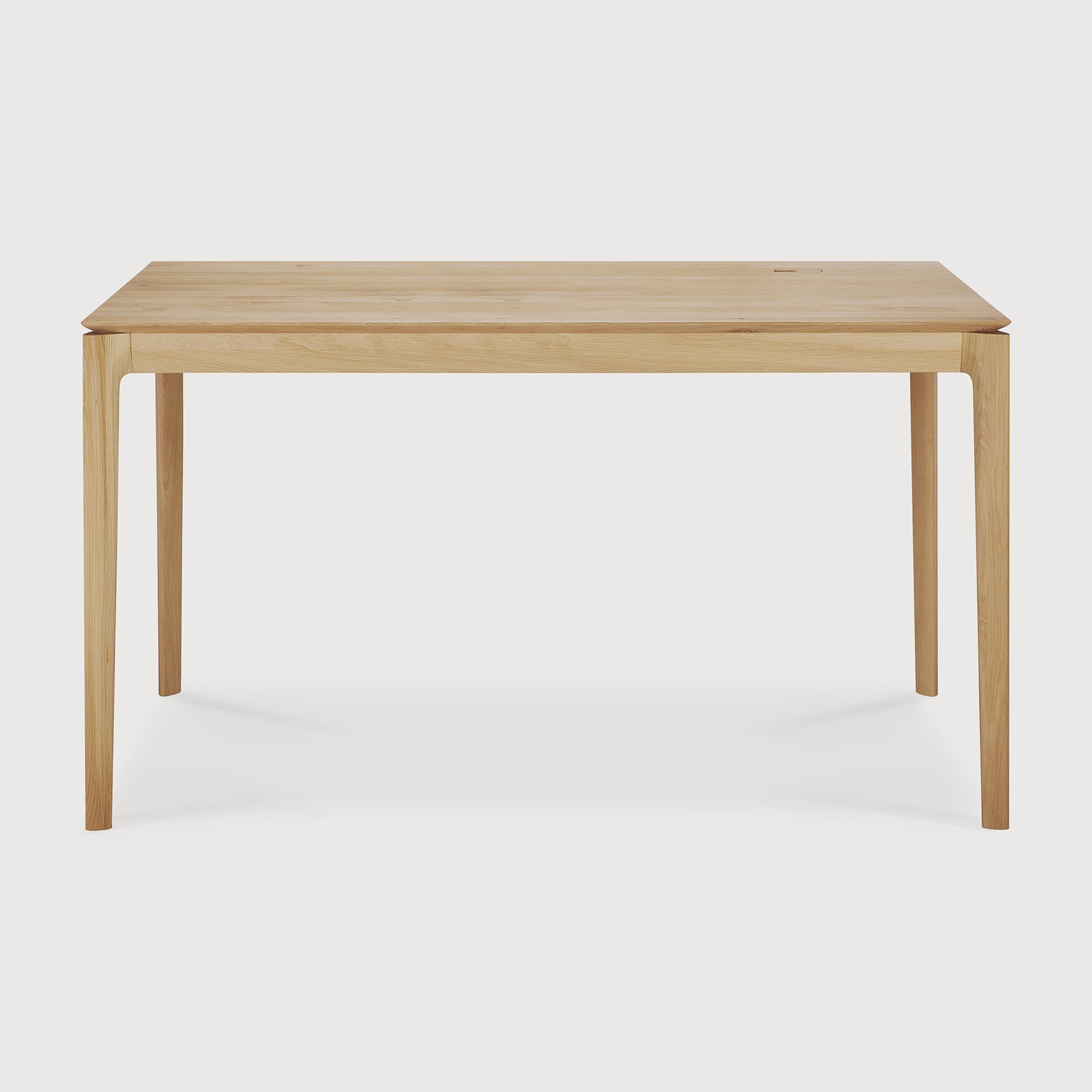 Bok desk - varnished oak - rectangular - with cable management White Cliff Studio Desk