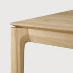 Bok desk - varnished oak - rectangular - with cable management White Cliff Studio Desk