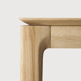 Bok desk - varnished oak - rectangular - with cable management White Cliff Studio Desk