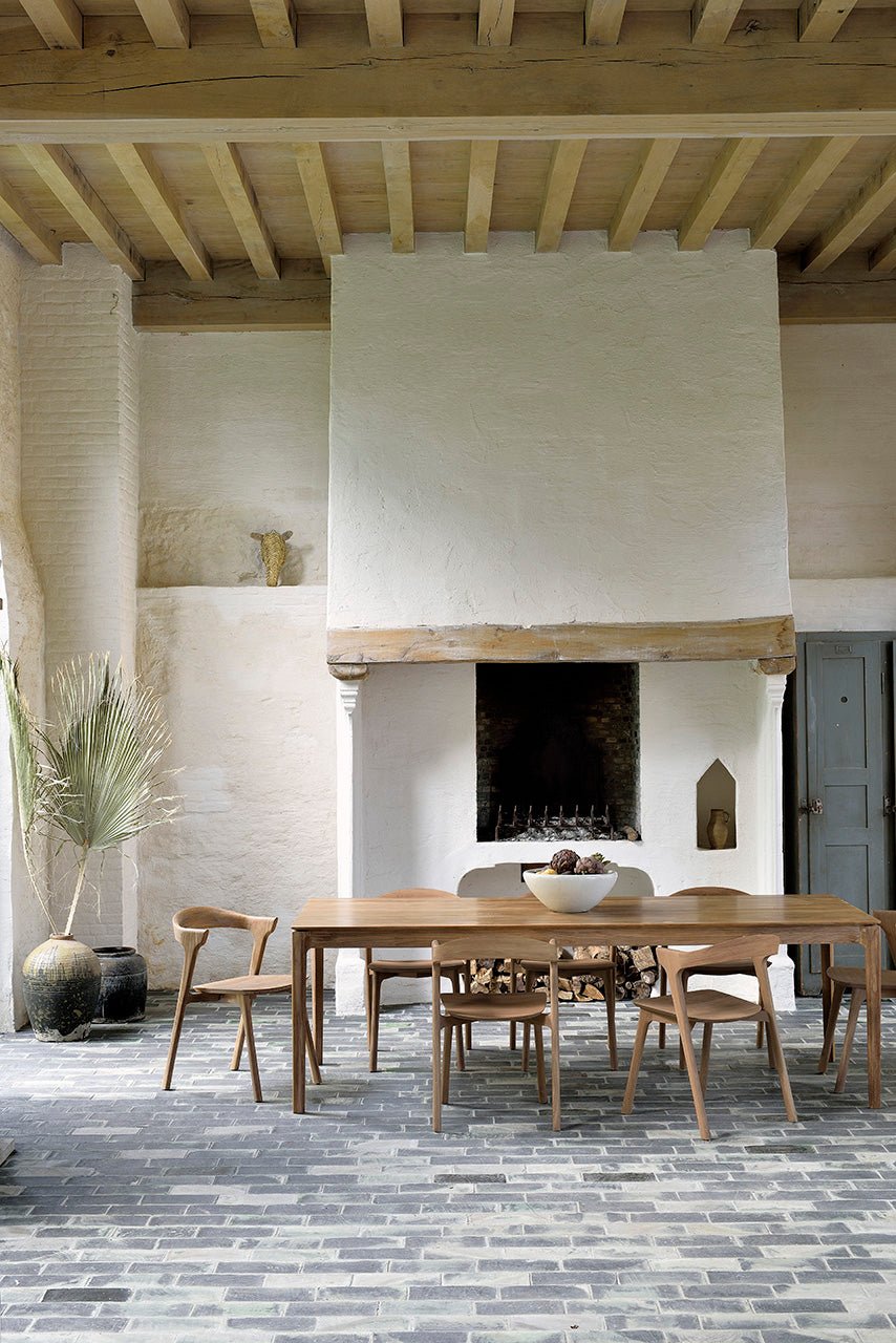 Bok dining chair - teak White Cliff Studio Dining Chair