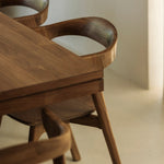 Bok dining chair - teak White Cliff Studio Dining Chair