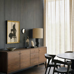 Bok dining chair - varnished oak - black - Black leather White Cliff Studio Dining Chair