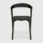 Bok dining chair - varnished oak - black - Soft Black fabric White Cliff Studio Dining Chair