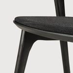 Bok dining chair - varnished oak - black - Soft Black fabric White Cliff Studio Dining Chair