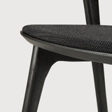 Bok dining chair - varnished oak - black - Soft Black fabric White Cliff Studio Dining Chair