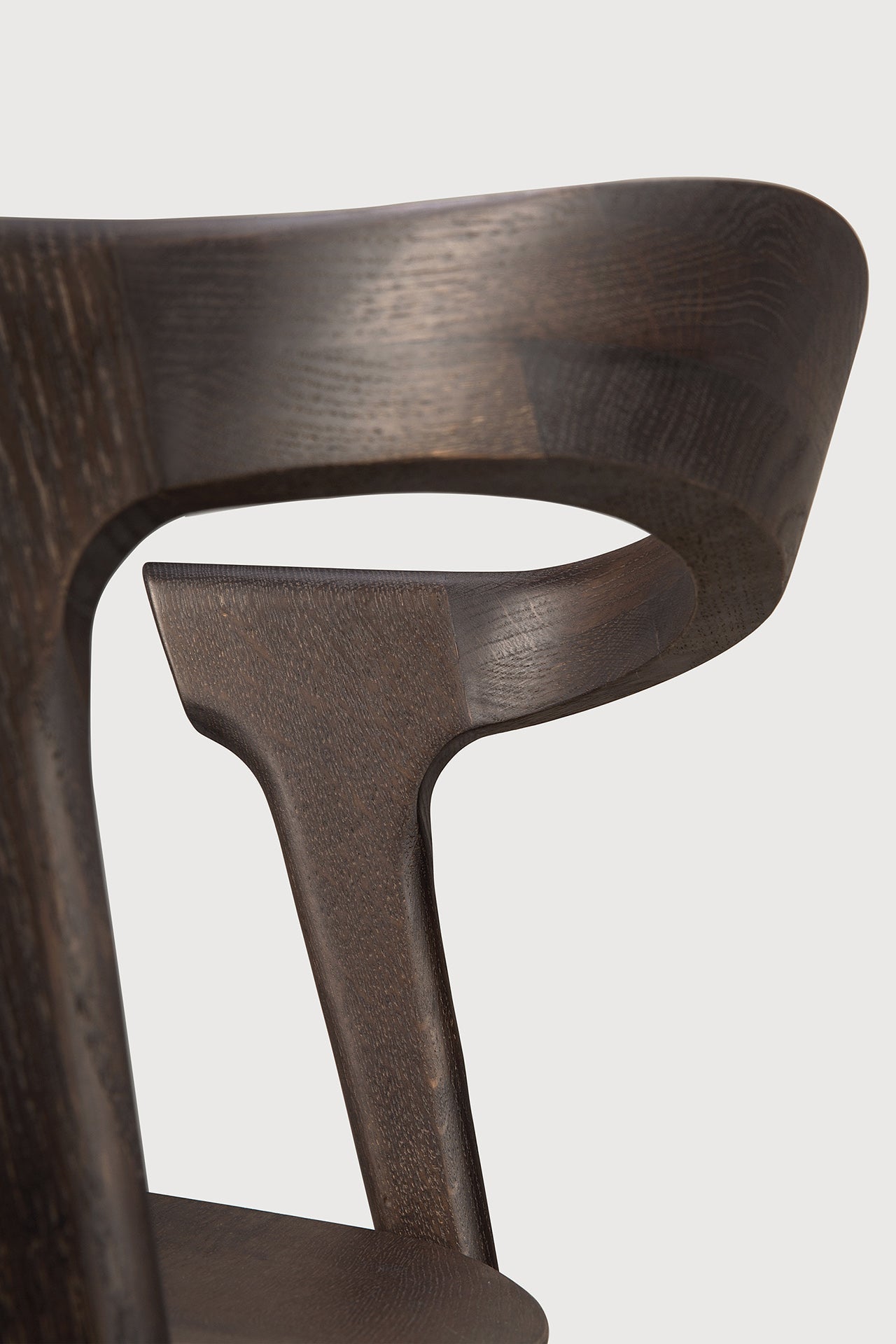 Bok dining chair - varnished oak - brown White Cliff Studio Dining Chair