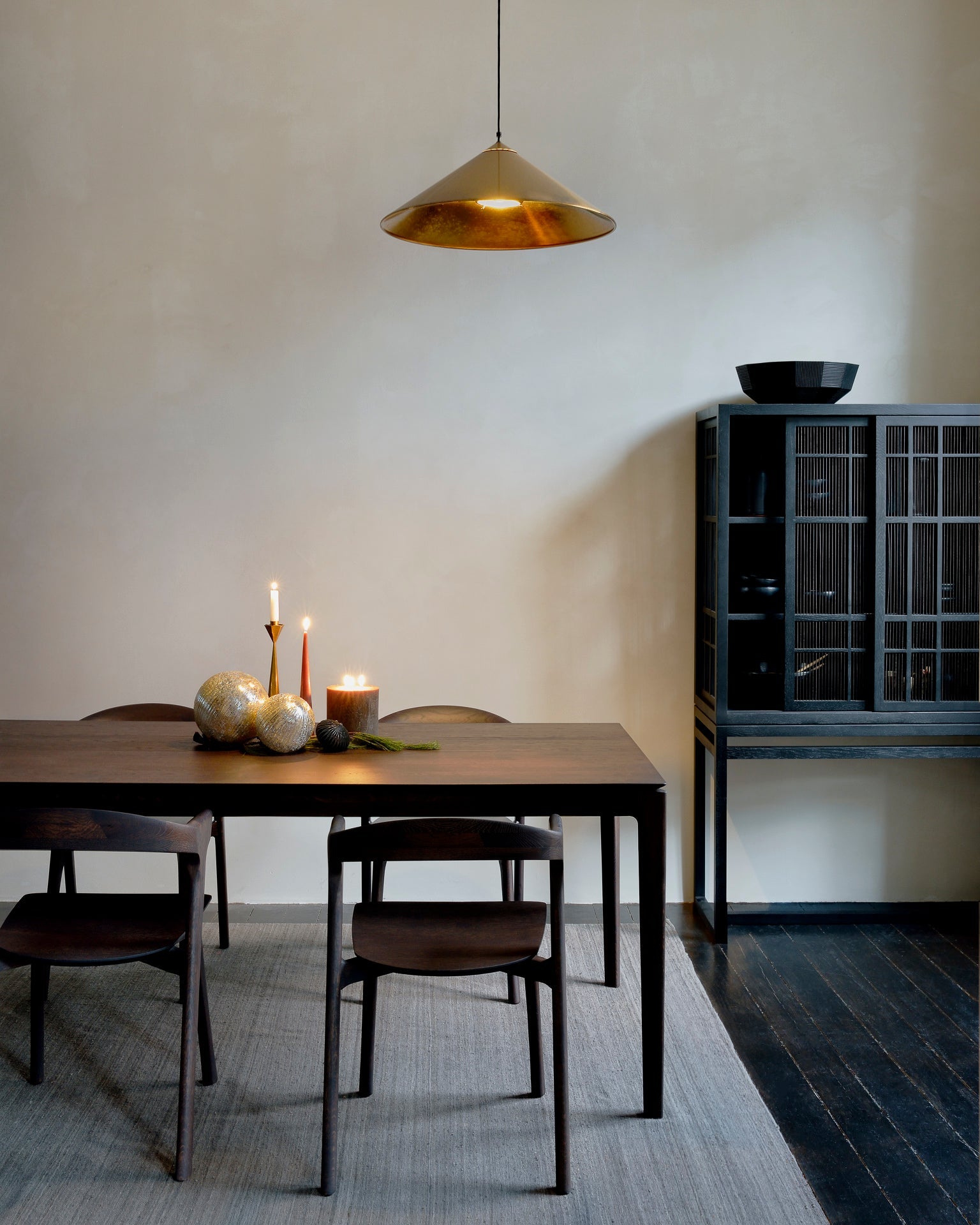 Bok dining chair - varnished oak - brown White Cliff Studio Dining Chair