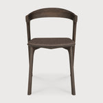 Bok dining chair - varnished oak - brown - Warm Brown fabric White Cliff Studio Dining Chair