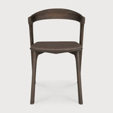 Bok dining chair - varnished oak - brown - Warm Brown fabric White Cliff Studio Dining Chair