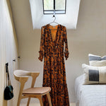 Bok dining chair - varnished oak - Cognac leather White Cliff Studio Dining Chair