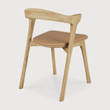 Bok dining chair - varnished oak - Sienna leather White Cliff Studio Dining Chair