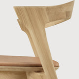 Bok dining chair - varnished oak - Sienna leather White Cliff Studio Dining Chair