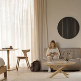 Bok dining chair - varnished oak - Sienna leather White Cliff Studio Dining Chair