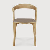 Bok dining chair - varnished oak - Warm Grey fabric White Cliff Studio Dining Chair