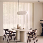 Bok dining chair - varnished teak - brown White Cliff Studio Dining Chair