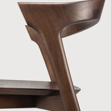 Bok dining chair - varnished teak - brown White Cliff Studio Dining Chair