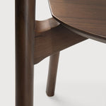 Bok dining chair - varnished teak - brown White Cliff Studio Dining Chair