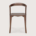 Bok dining chair - varnished teak - brown White Cliff Studio Dining Chair