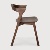 Bok dining chair - varnished teak - brown White Cliff Studio Dining Chair