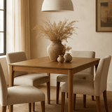 Bok dining table - teak - rectangular White Cliff Studio Dining Table