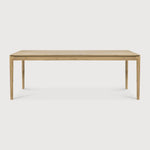 Bok dining table - varnished oak - rectangular White Cliff Studio Dining Table