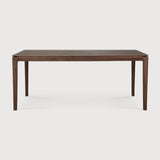 Bok dining table - varnished teak - brown - rectangular White Cliff Studio Dining Table